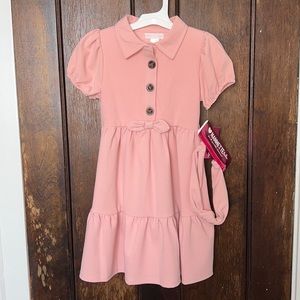 Nannette kids pink dress with headpiece!